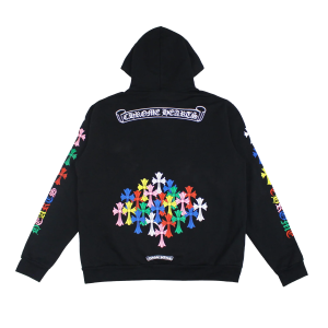 Chrome Hearts Script Multi Color Cemetery Cross Hoodie