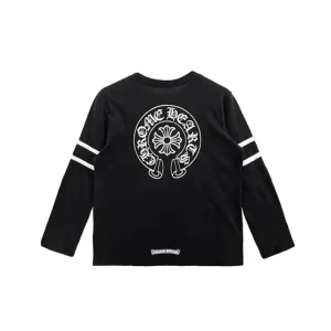 Chrome Hearts 33 Horseshoe Logo Long-Sleeve Tee