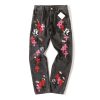 Chrome Hearts Multicolor Cross Patch Jeans Black