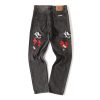 Chrome Hearts Multicolor Cross Patch Jeans Black